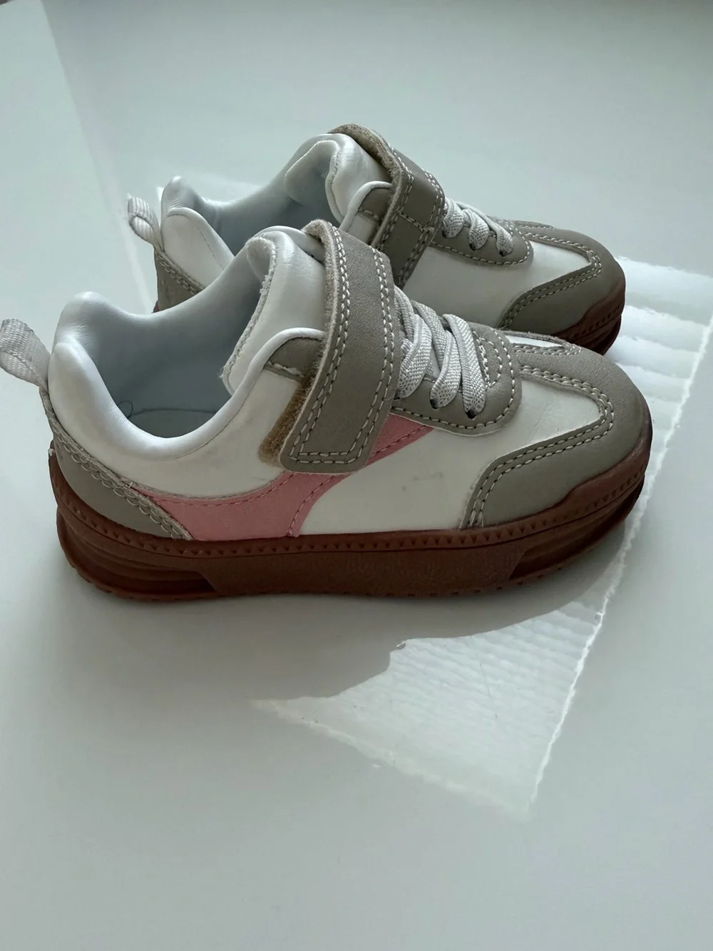 Carter's Pink White Toddler Girl Sneakers - size 6.